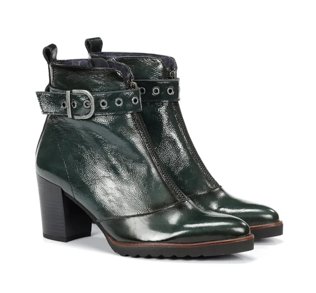 Sale Fluchos THAIS D8300 Green Ankle Boot