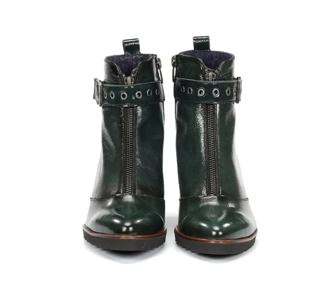 Sale Fluchos THAIS D8300 Green Ankle Boot