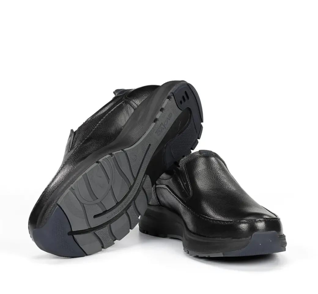 New Fluchos TRITON F2064 Black Slip On