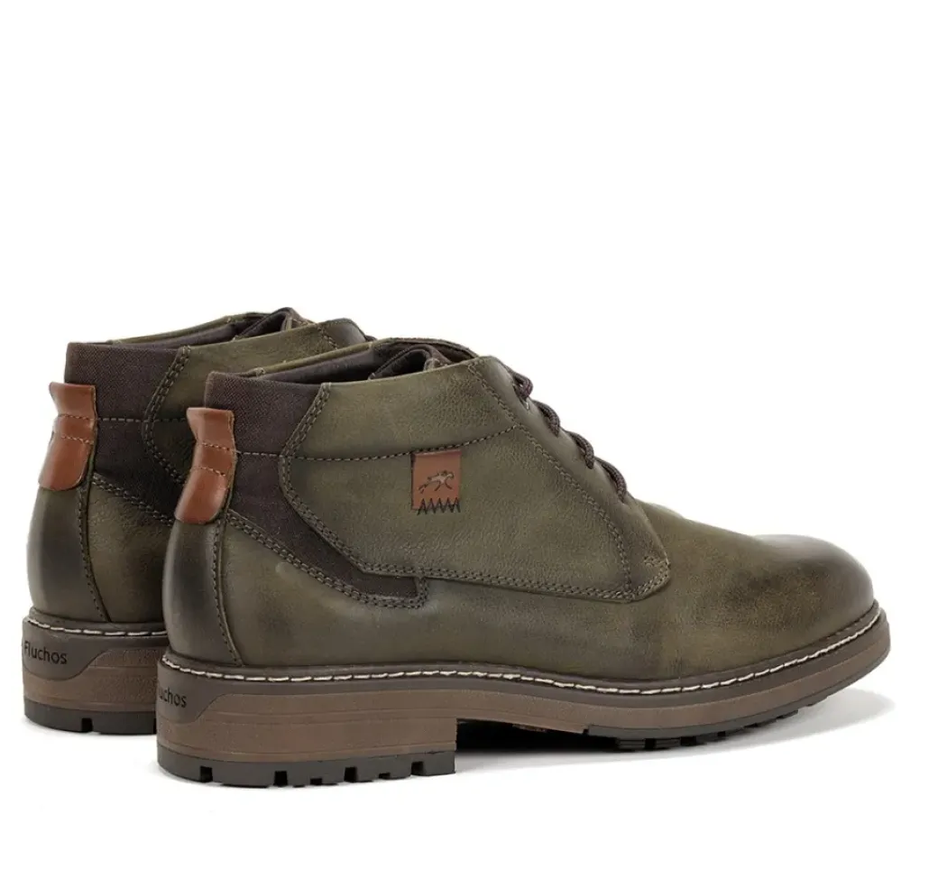 Best Fluchos TRUMAN F1593 Green Ankle Boot