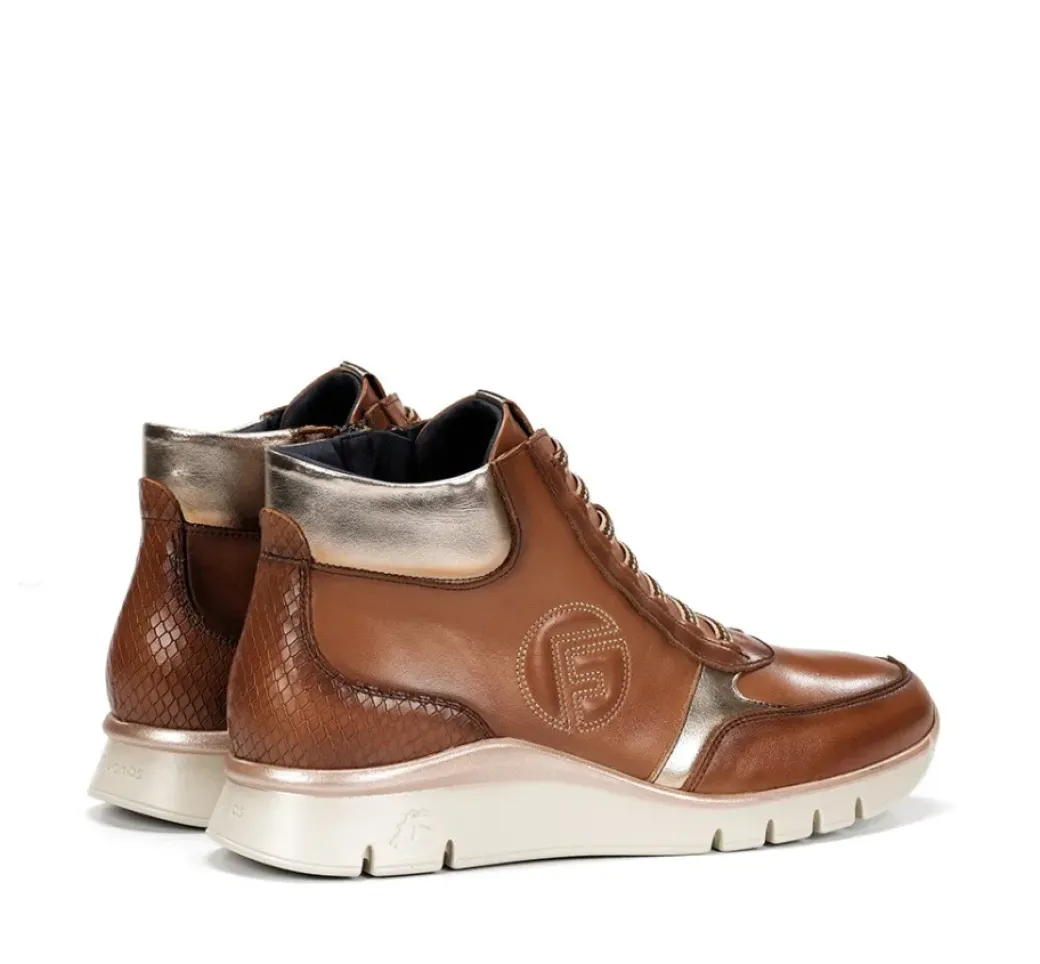 Clearance Fluchos UNION F2077 Brown Ankle Boot