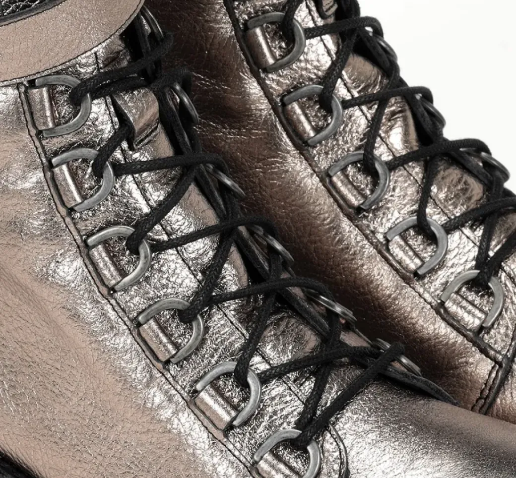 Online Fluchos WALKING D8837 Silver Ankle Boot