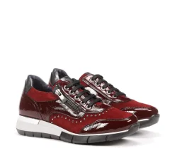 New Fluchos XANET D8680 Burgundy Sneakers