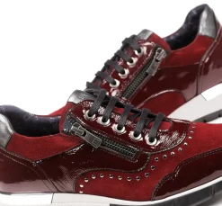 New Fluchos XANET D8680 Burgundy Sneakers