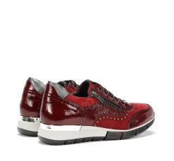 New Fluchos XANET D8680 Burgundy Sneakers