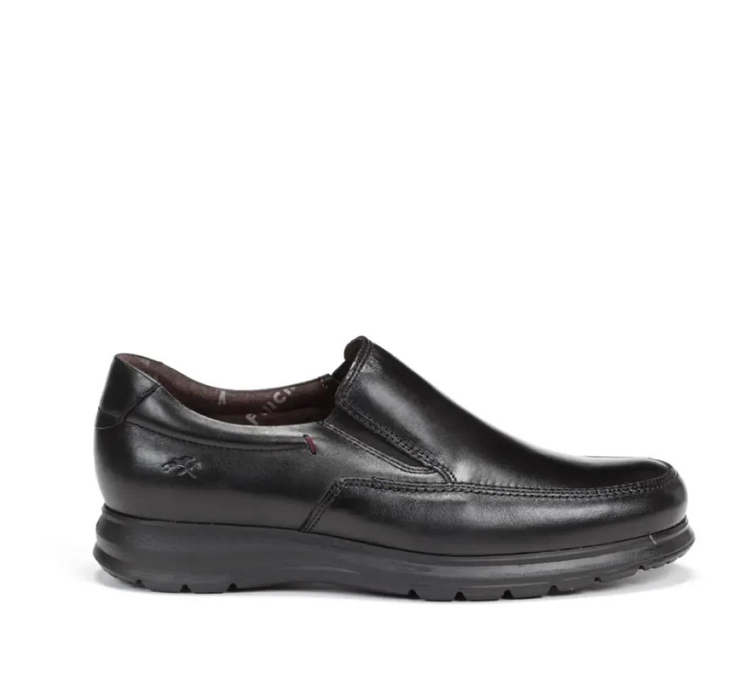 Clearance Fluchos ZETA F0603 Black Slip On