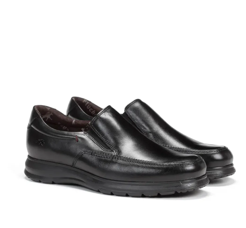 Clearance Fluchos ZETA F0603 Black Slip On