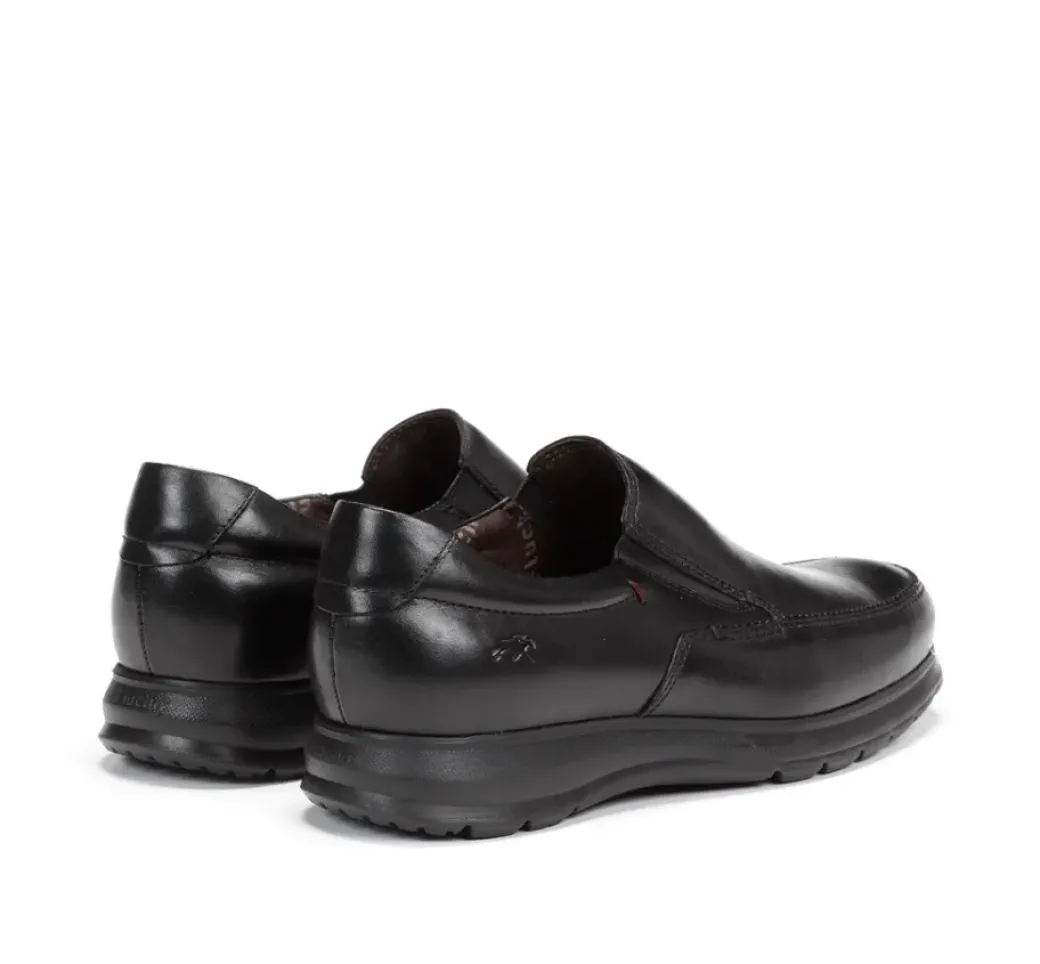 Clearance Fluchos ZETA F0603 Black Slip On